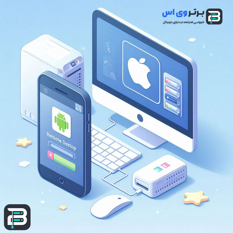 اتصال به سرور مجازی از طریق اندروید